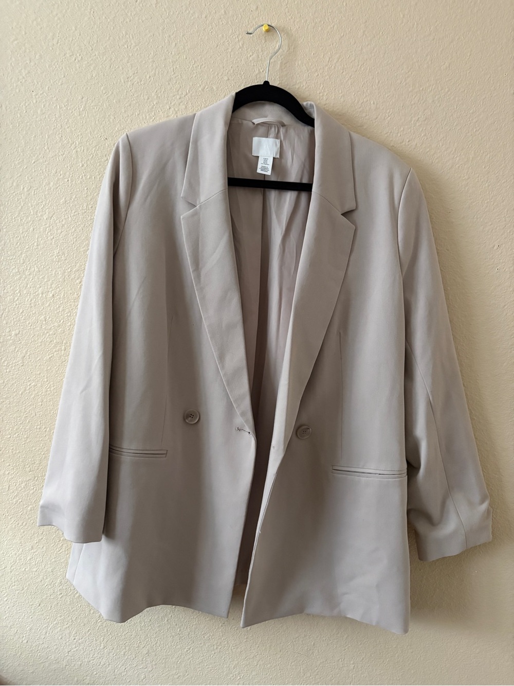 H&M Light Beige Women's Relaxed Blazer